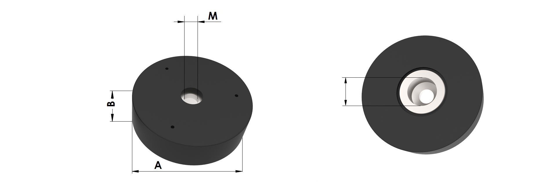 BASE MAGNETICA DE FERRITA