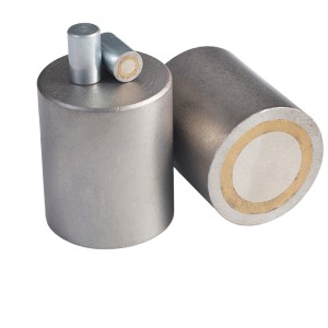 Alnico Pot magnets with steel body