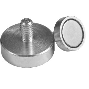 Exterior thread Neodymium Pot Magnets