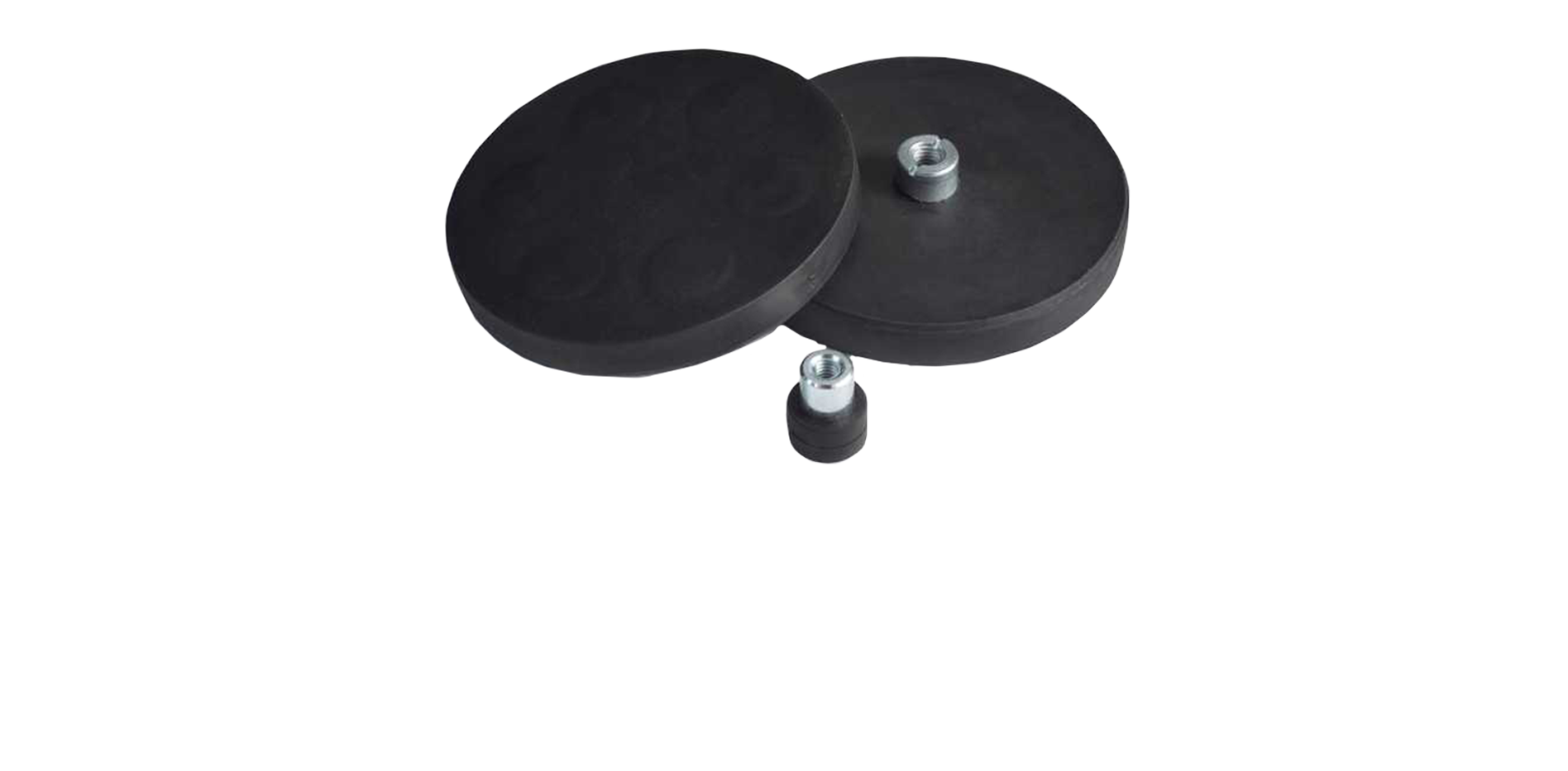 Pot magnets rubber coated